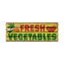 Fresh Vegetables Corrugated Sign - Fresh Vegetables