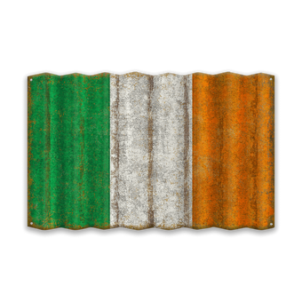 Flag of Ireland, Corrugated