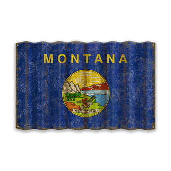Montana Corrugated State Flag