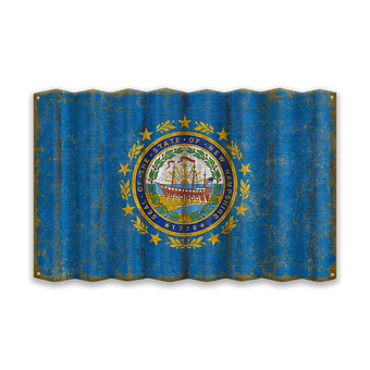 New Hampshire Corrugated State Flag