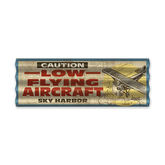 Low Flying Aircraft Corrugated Sign