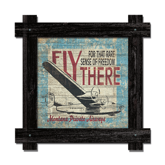 Fly There Brick Sign