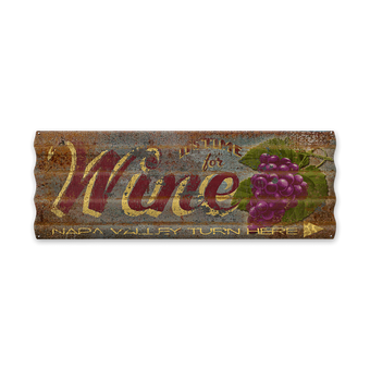 Time for Wine Corrugated Sign