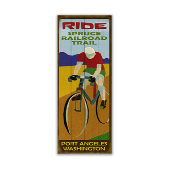 Road Bike Rider Sign