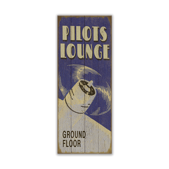 Pilots' Lounge Sign