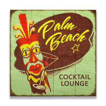 Tiki Cocktail Lounge Vintage Sign