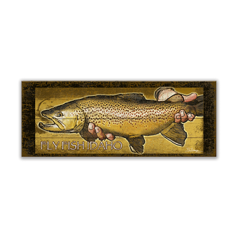 Brown Trout Fish Sign