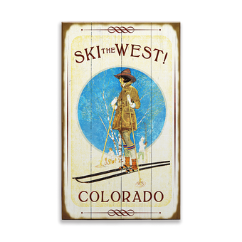 Ski The West Sign