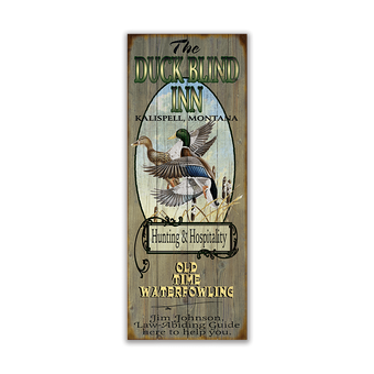 Duck Blind Inn Sign