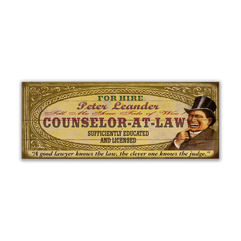 Counselor-At-Law Male Sign