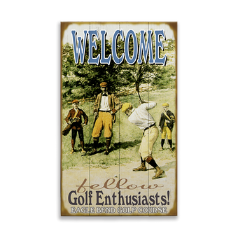 Welcome Fellow Golf Enthusiasts Sign