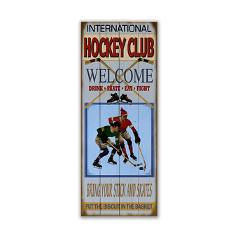 Hockey Club (Blue) Sign