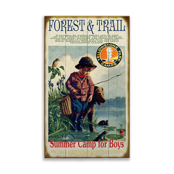 Summer Camp For Boys Sign