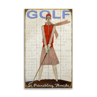 Retro Lady Golfer