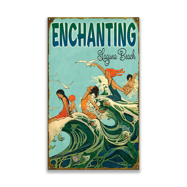 Enchanting Retro Mermaid Sign - Enchanting