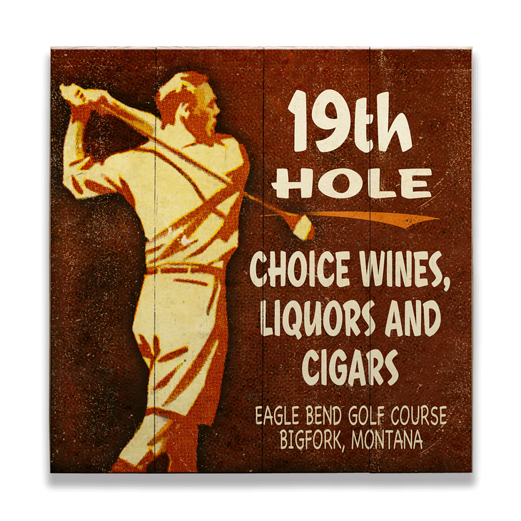 19TH Hole Golfers Lounge Sign - 19TH Hole Golfers Lounge
