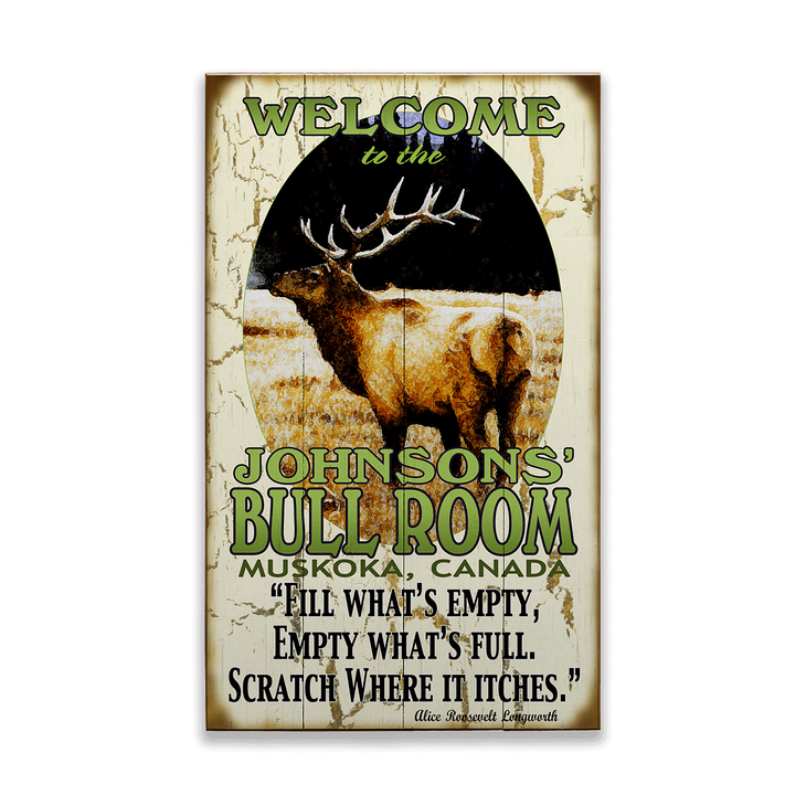Welcome to the Bull Room Sign - Welcome to the Bull Room
