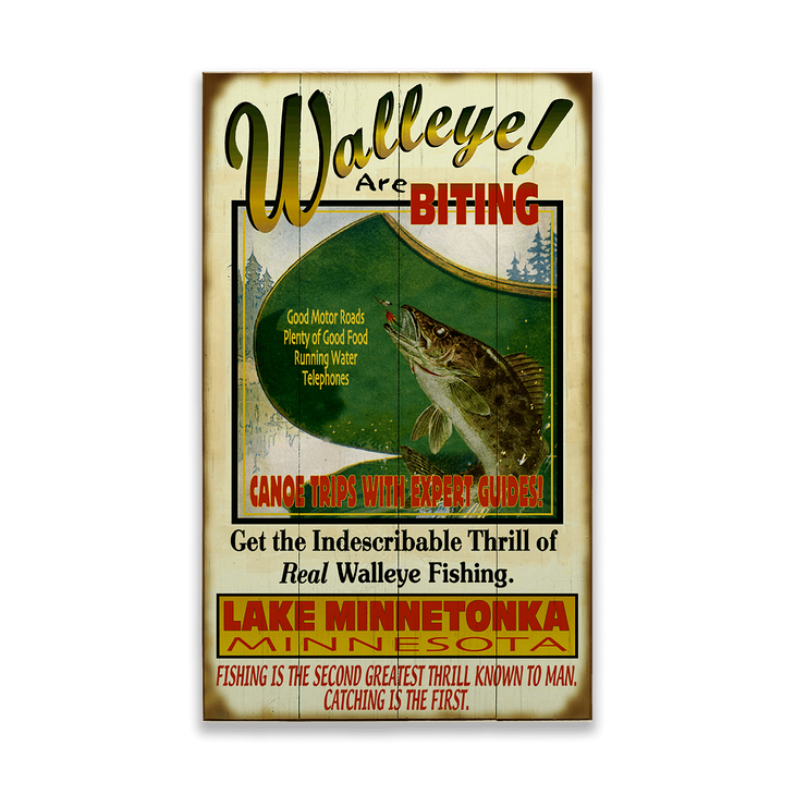 Walleye are biting Sign - Walleye are Biting