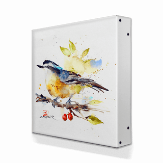 Nuthatch and Berries - Metal Box Art Metal Box Art Dean Crouser