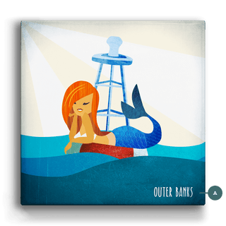 Mermaid's Rest - Metal Box Art Metal Box Wall Art Meissenburg Designs