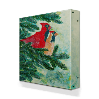 Cardinals - Metal Box Art Metal Box Wall Art Shelle Lindholm