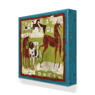 Horse Play - Metal Box Art Metal Box Wall Art Shelle Lindholm