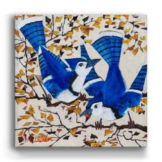 Blue Jays - Metal Box Art Metal Box Wall Art Shelle Lindholm