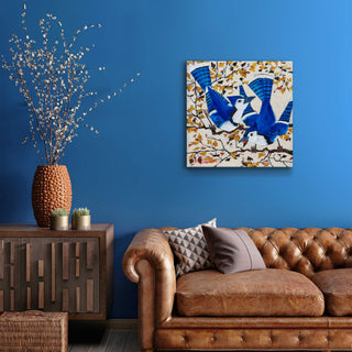 Blue Jays - Metal Box Art Metal Box Wall Art Shelle Lindholm