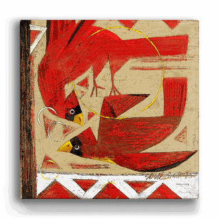 Spirit Birds: Crimson Flight - Metal Box Art Metal Box Art Shelle Lindholm