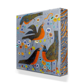 Singing in the Rain 1 - Metal Box Art Metal Box Wall Art Shelle Lindholm