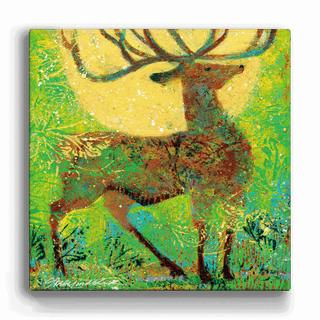 Summer Elk - Metal Box Art Metal Box Wall Art Shelle Lindholm