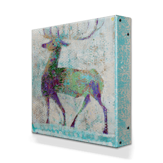 Winter Elk - Metal Box Art Metal Box Wall Art Shelle Lindholm