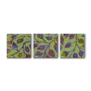 Lavender Leaves - Metal Box Art Set Metal Box Wall Art Shelle Lindholm