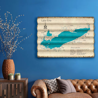 Lake Erie - Corrugated Metal Wall Art Corrugated Metal Lake Art