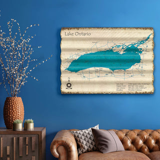 Lake Ontario - Corrugated Metal Wall Art Corrugated Metal Lake Art