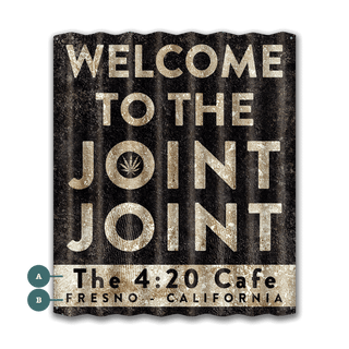 Welcome to the Joint Joint - Corrugated Metal Wall Art Corrugated Metal Meissenburg Designs