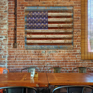 USA Flag - Corrugated Metal Wall Art Corrugated Metal Marty Mummert Studio