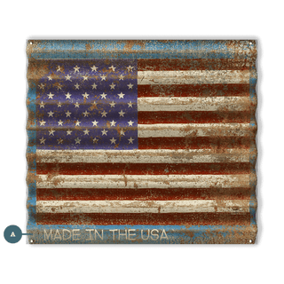 USA Flag - Corrugated Metal Wall Art Corrugated Metal Marty Mummert Studio