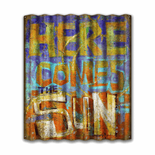 Here Comes the Sun - Corrugated Metal Wall Art Corrugated Wall Art Shelle Lindholm