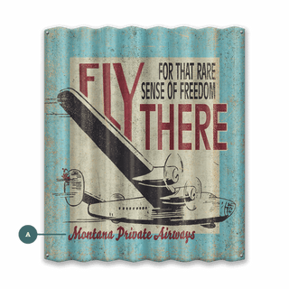 Fly There - Corrugated Metal Wall Art Corrugated Metal Marty Mummert Studio