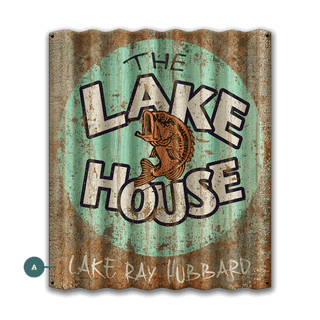 The Lake House - Corrugated Metal Wall Art Corrugated Wall Art Meissenburg Designs