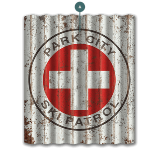 Vintage Ski Patrol Sign - Corrugated Metal Wall Art Corrugated Wall Art Meissenburg Designs