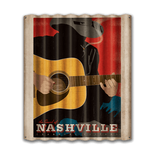 The Sound of Nashville - Corrugated Metal Wall Art Corrugated Metal Anderson Design Group