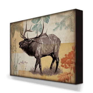 Wildwood Elk - Metal Box Art Metal Box Art Old Wood Signs