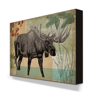 Wildwood Moose - Metal Box Art Metal Box Art Old Wood Signs