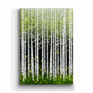 Summer Aspens - Portrait Metal Box Art Metal Box Art Nancy Seiler