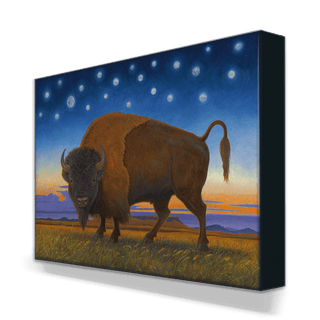 Montana Power Buffalo - Metal Box Art Metal Box Art Monte Dolack
