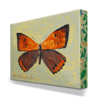American Copper Butterfly - Metal Box Art Metal Box Art Shelle Lindholm