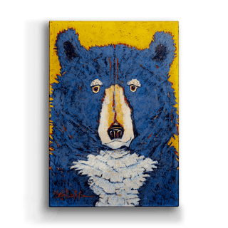 Curly Blue Bear - Metal Box Art Metal Box Art Shelle Lindholm