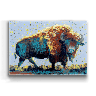 Midnight Buffalo - Metal Box Art Metal Box Wall Art Shelle Lindholm